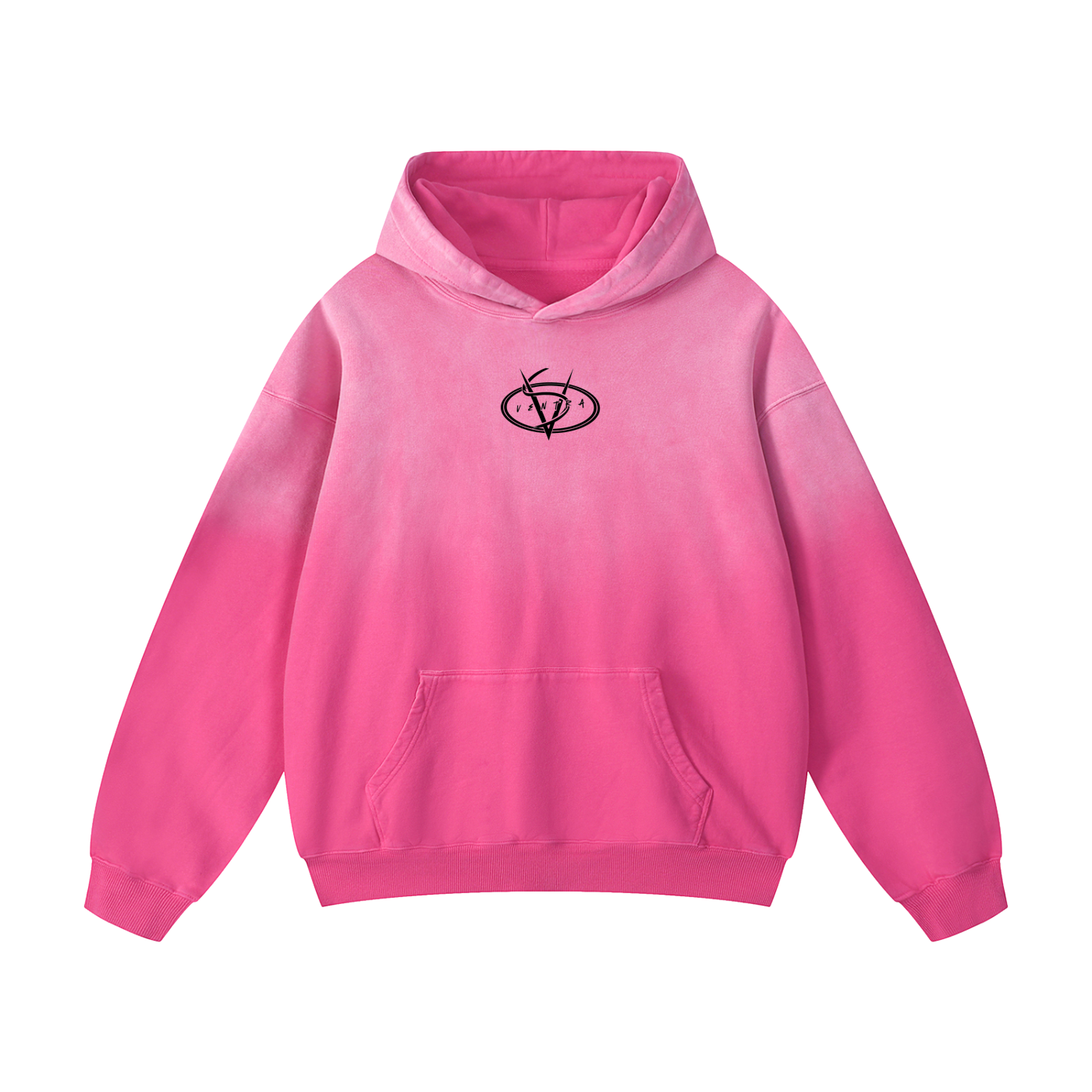 Heavyweight oversized pink Ventra  Hoodie
