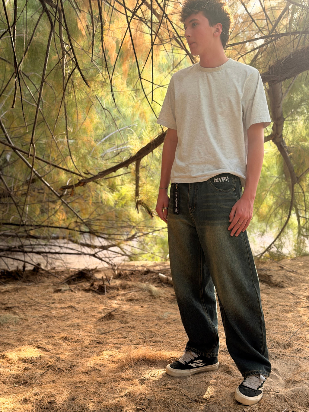 Wide leg baggy Ventra jeans